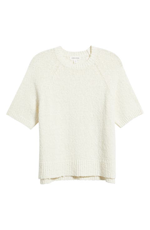 Raglan Sleeve Crewneck Sweater