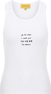 Je Te Veux Embroidered Tank Top