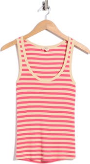 Faherty Featherweight Freestyle Stripe Rib Tank Top