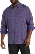 Synrgy by DXL Big & Tall Diamond Print Sport Shirt