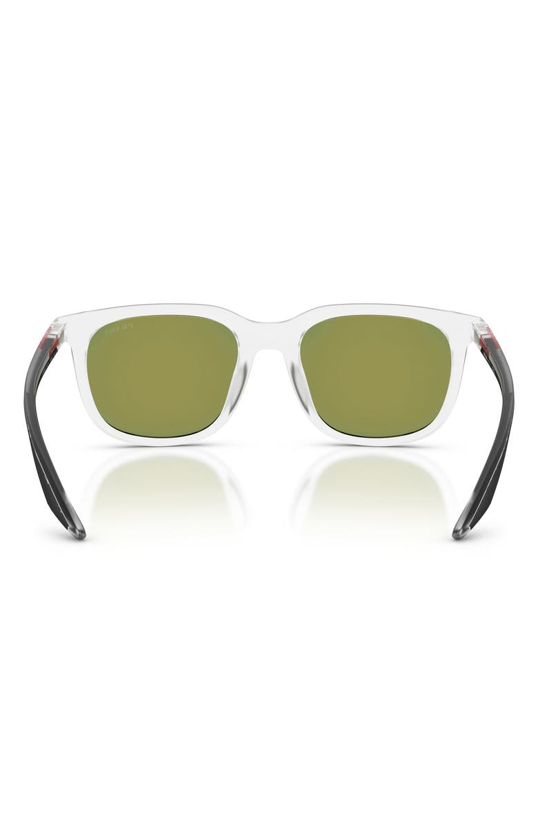 Prada Linea Rossa 54mm Pillow Sunglasses, Alternate, color, Matte / Dark Grey/ Violet