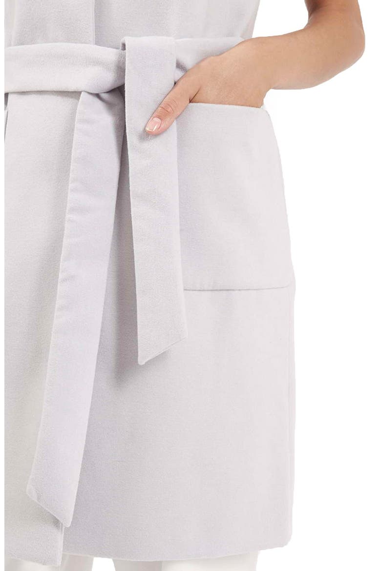 Sleeveless Belted Coat, Alternate, color, LIGHT GREY