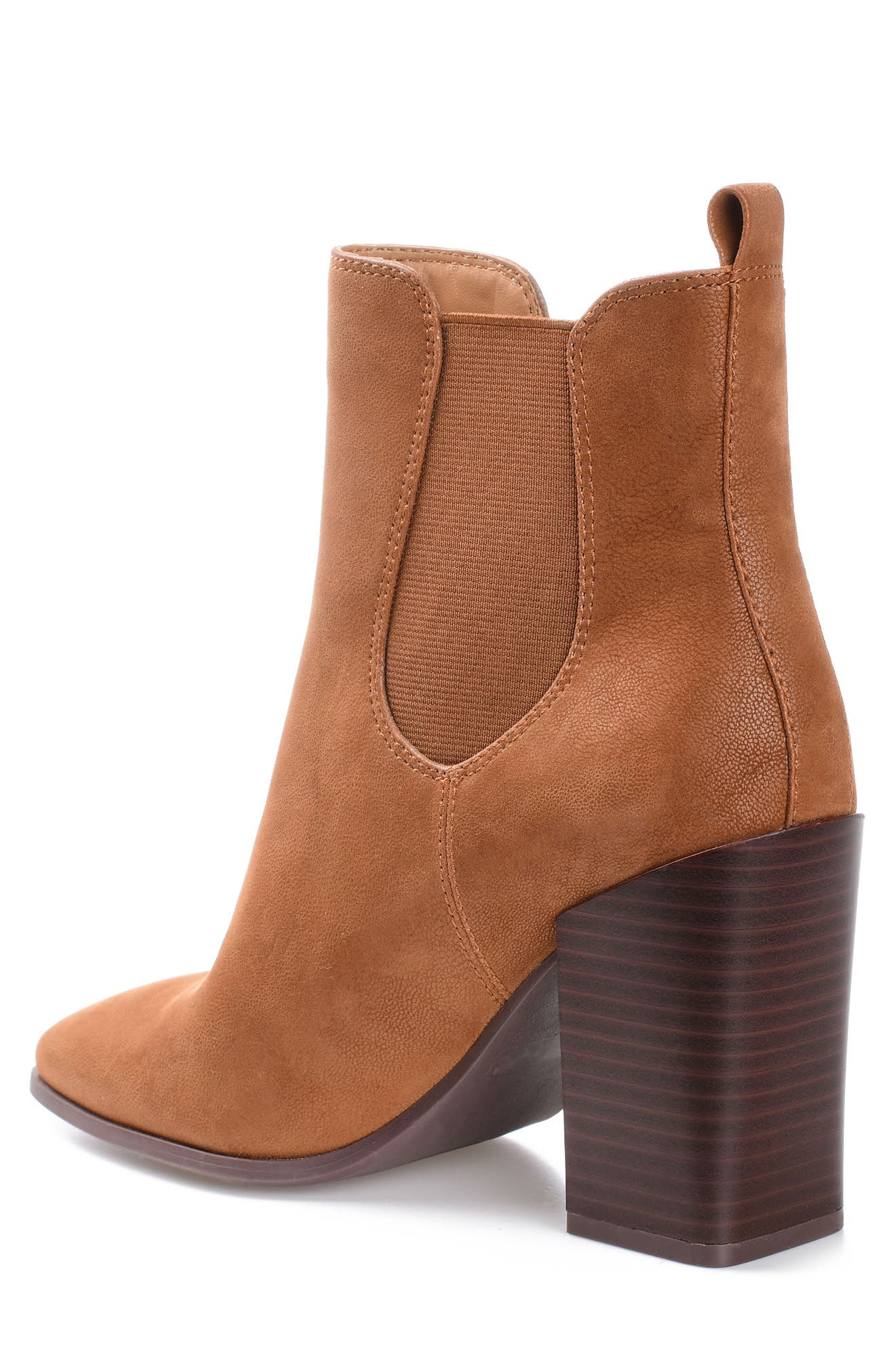 Journee Collection Maxxie Vegan Leather Chelsea Bootie, Alternate, color, Brown