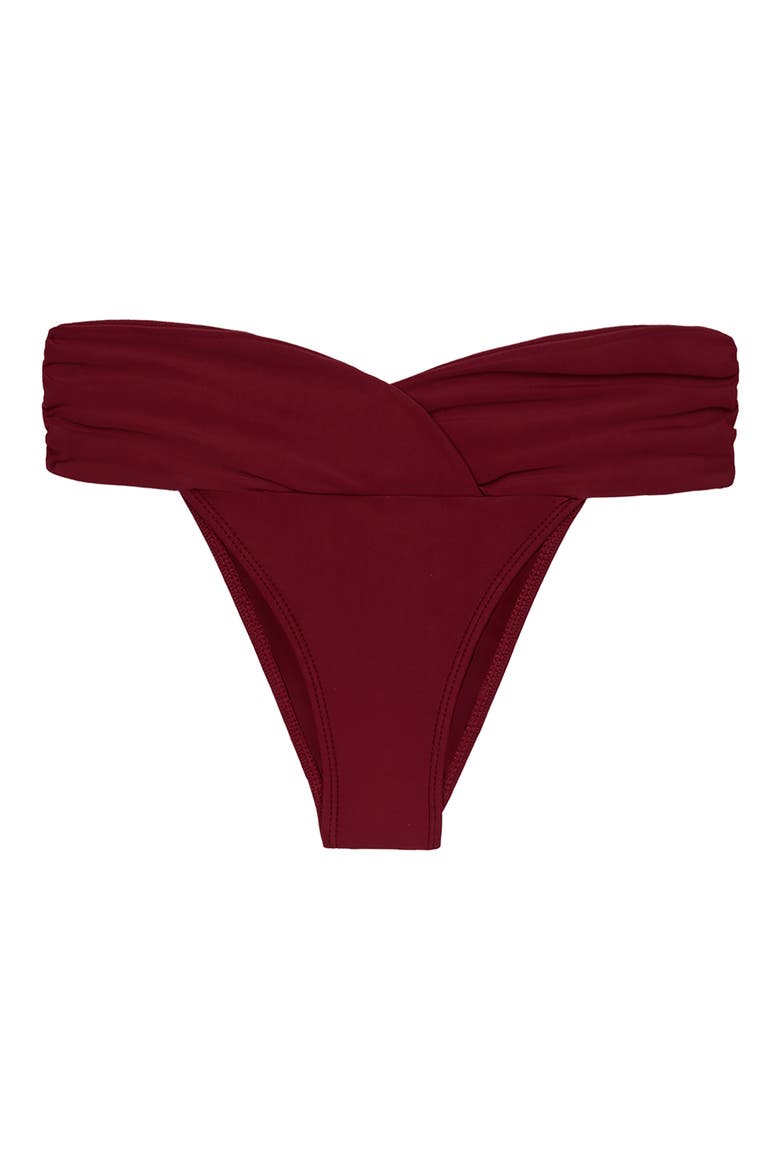 Solid Beta Brazilian Bikini Bottoms, Alternate, color, RED