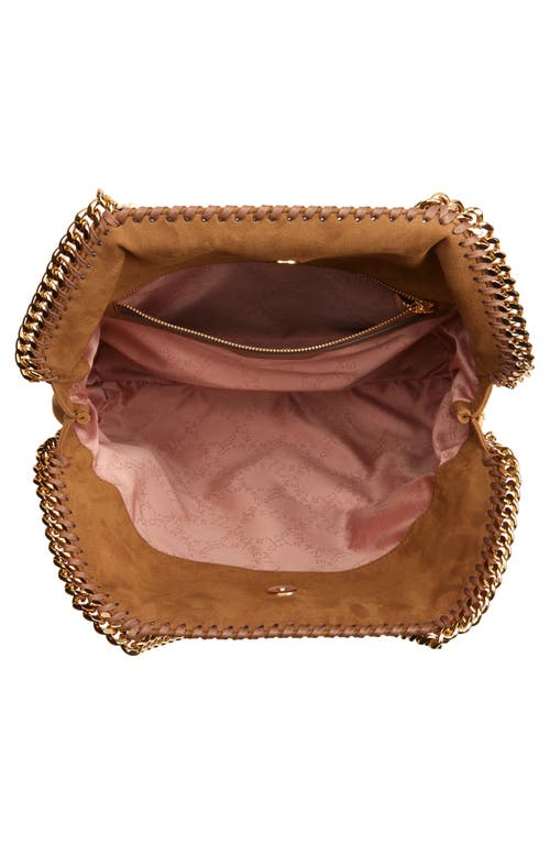 Stella Mccartney Falabella Faux Suede Tote In Brandy