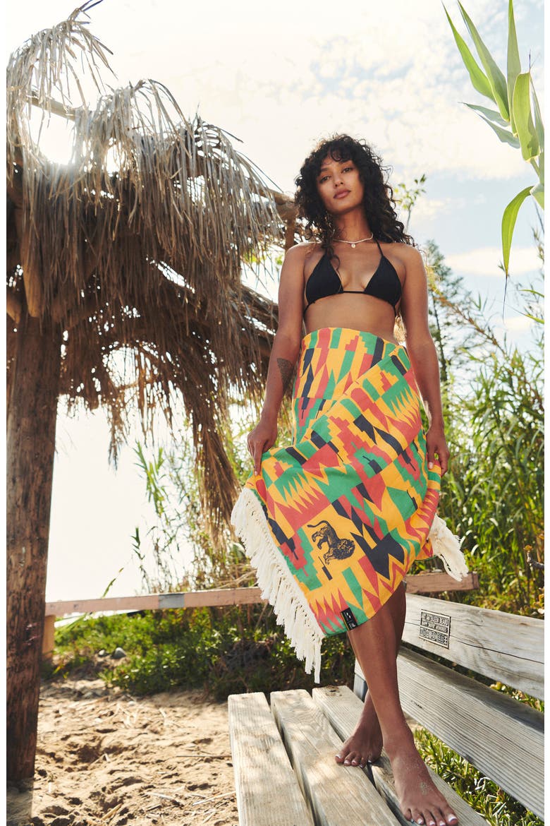 Rocker Beach Towel, Alternate, color, YELLOW MULTI