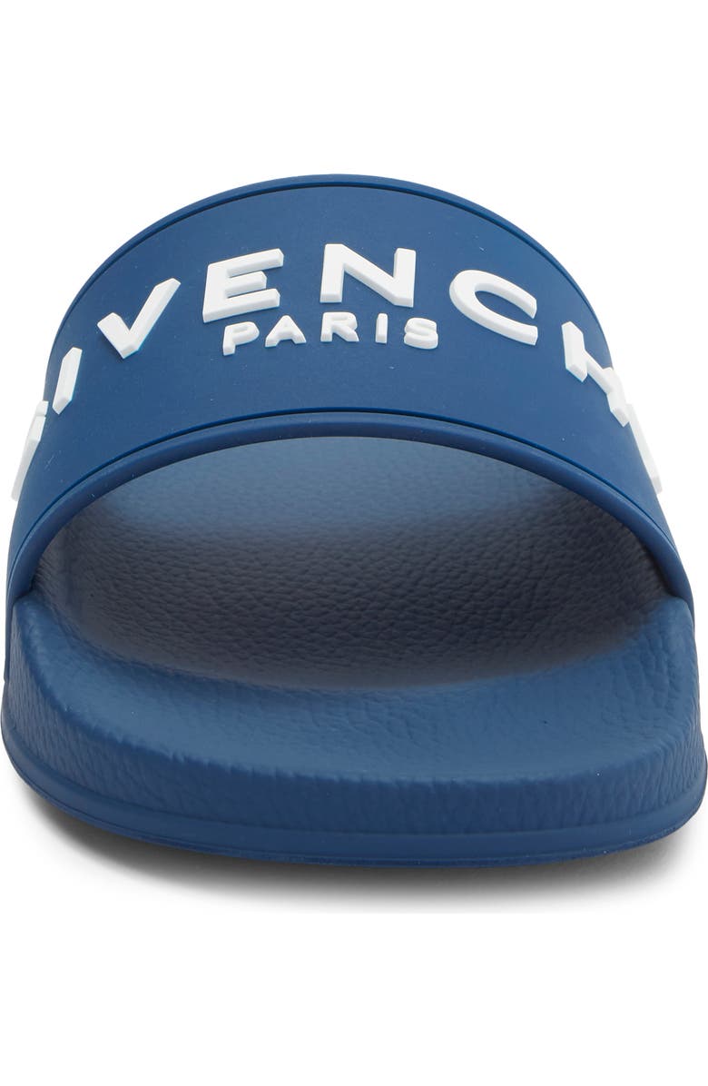 Givenchy Logo Slide Sandal, Alternate, color, Blue