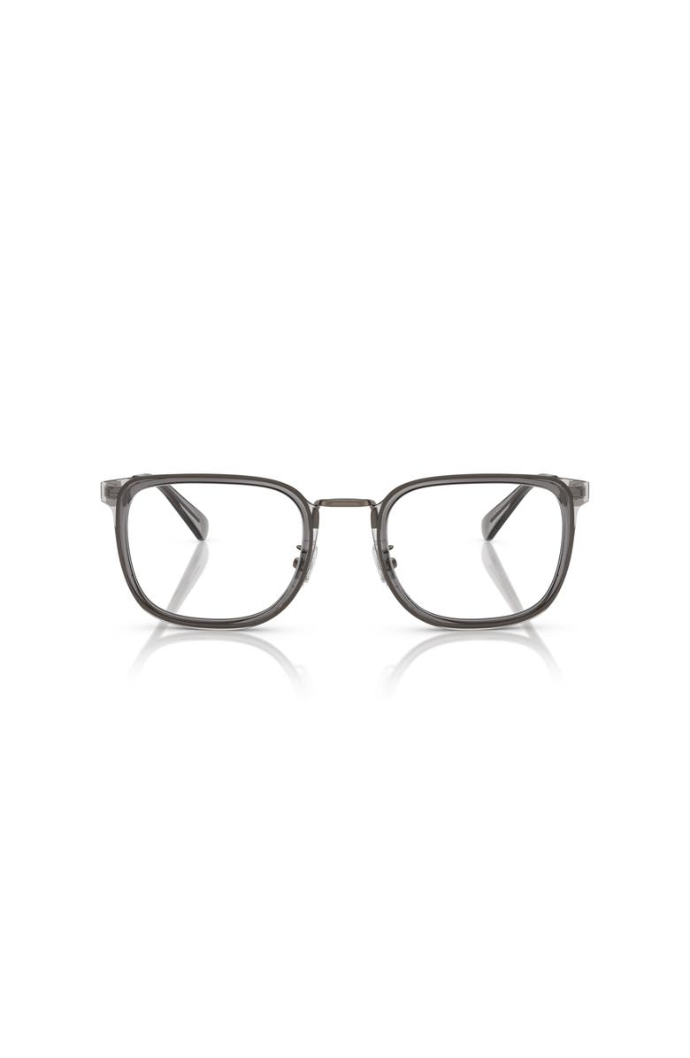 COACH 53mm Square optical glasses, Alternate, color, Grey