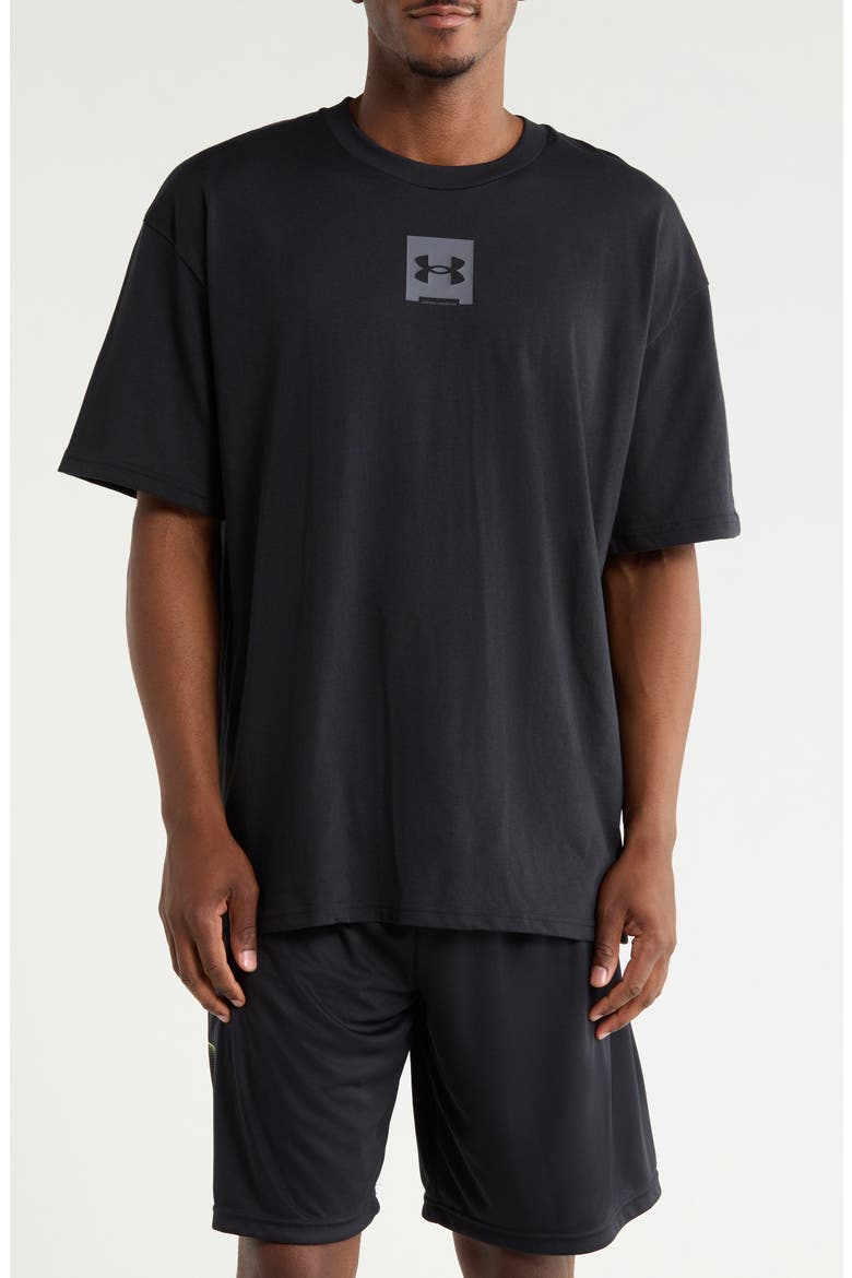 Heavyweight Box Logo T-Shirt, Main, color, 001 BLACK