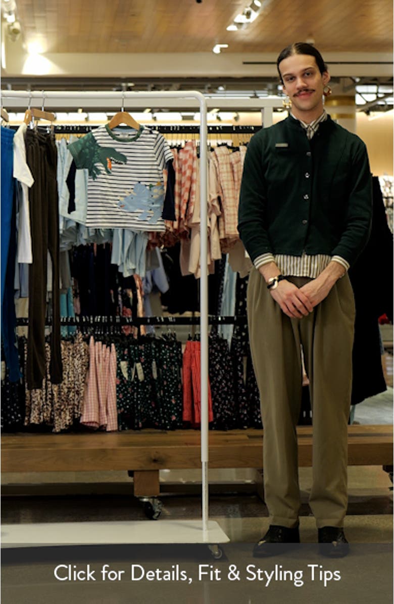 Kids' Stripe Appliqué Dinosaur Layered Look Long Sleeve Cotton T-Shirt, sales video thumbnail