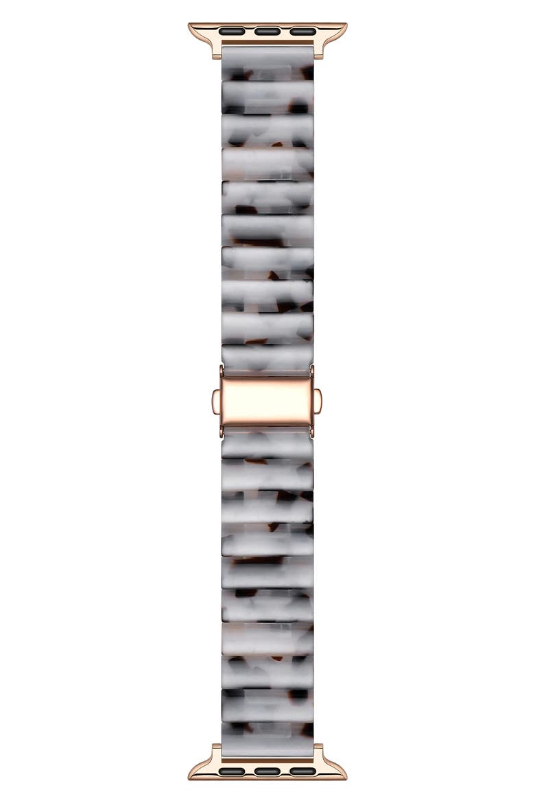 Charlie Resin Link Bracelet Apple Watch® Watchband, Main, color, WHITE