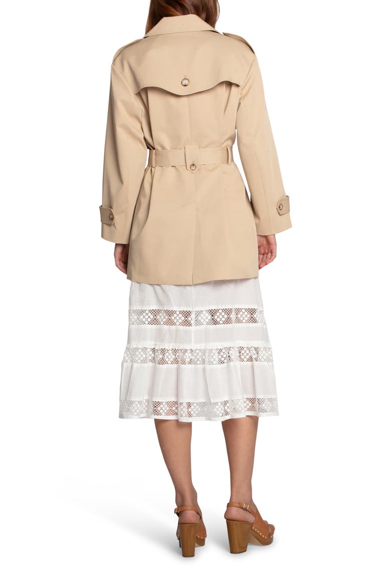 Whispers of Verona Trench Coat, Alternate, color, LIGHT CAMEL