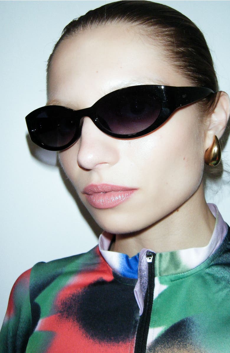 Reality Eyewear Deep in Vogue Sunglasses, Alternate, color, Black