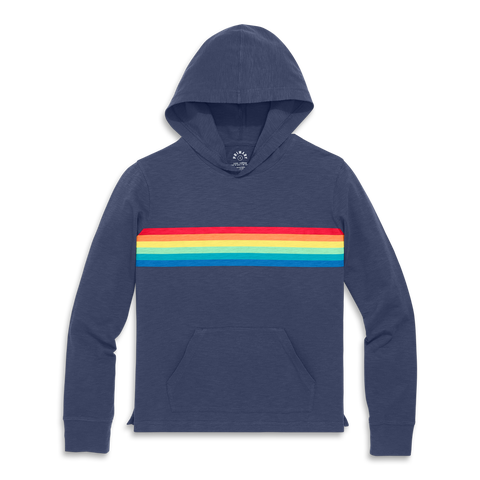 Adult Rainbow Banner T-Shirt Hoodie (Women's Fit)