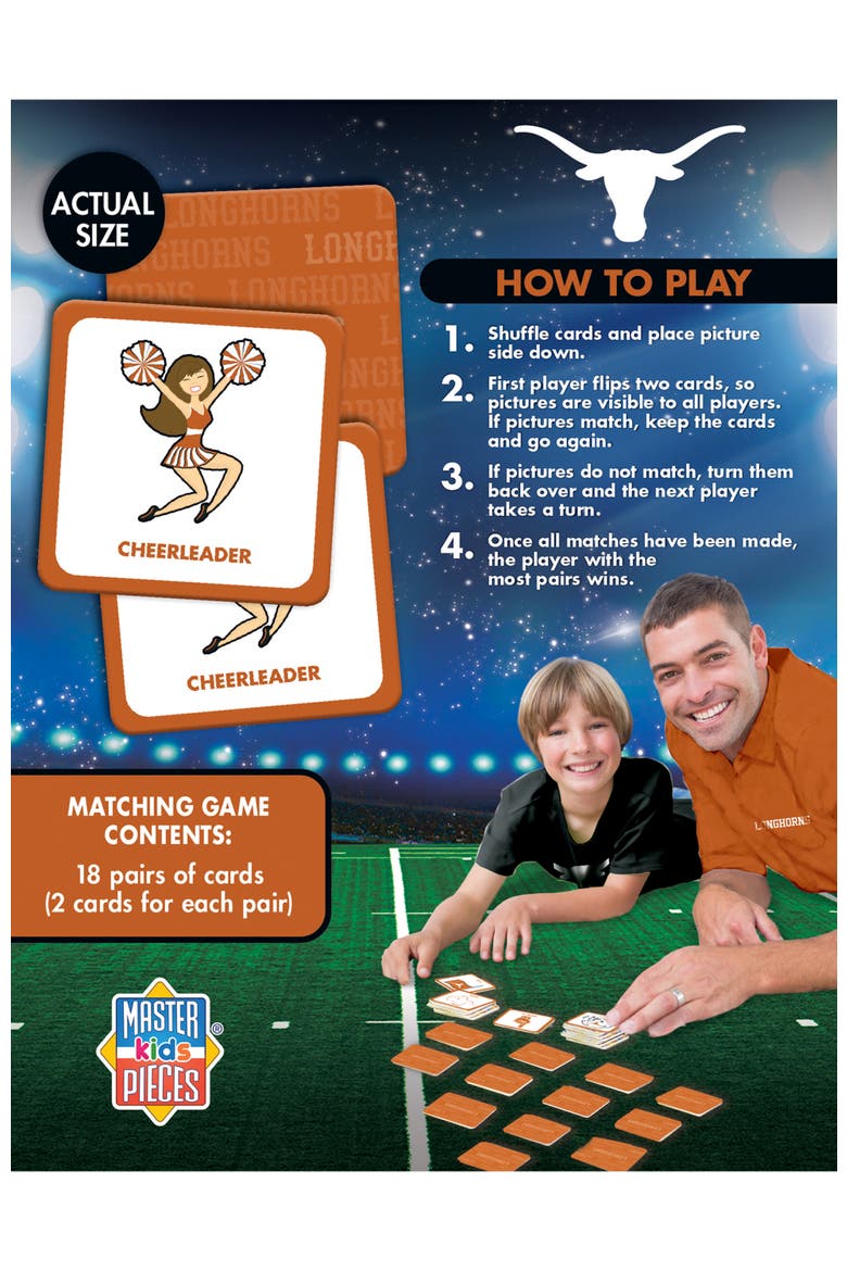 Texas Longhorns Matching Game, Alternate, color, Multicolor