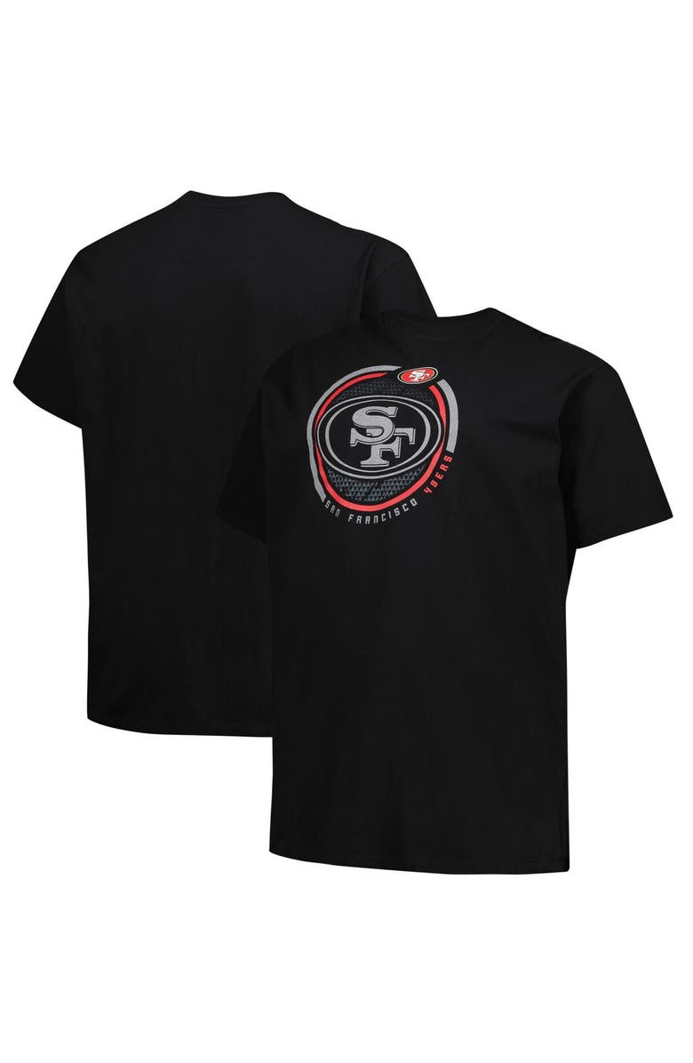 FANATICS Men's Fanatics Branded Black San Francisco 49ers Big & Tall Color Pop T-Shirt, Alternate, color, 