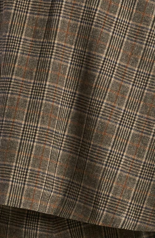 Freemarket Plaid Woven Capelet In Multi