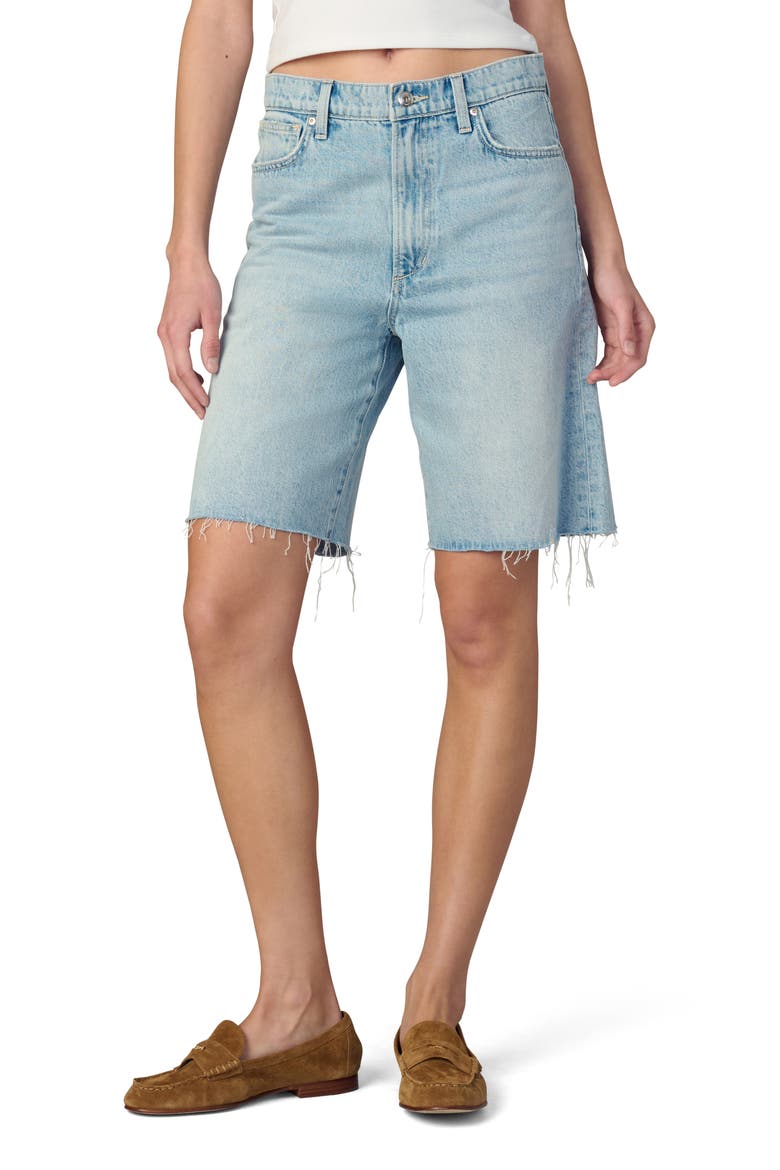 The Ryan Low Slung Cutoff Bermuda Denim Shorts, Main, color, GENTLE