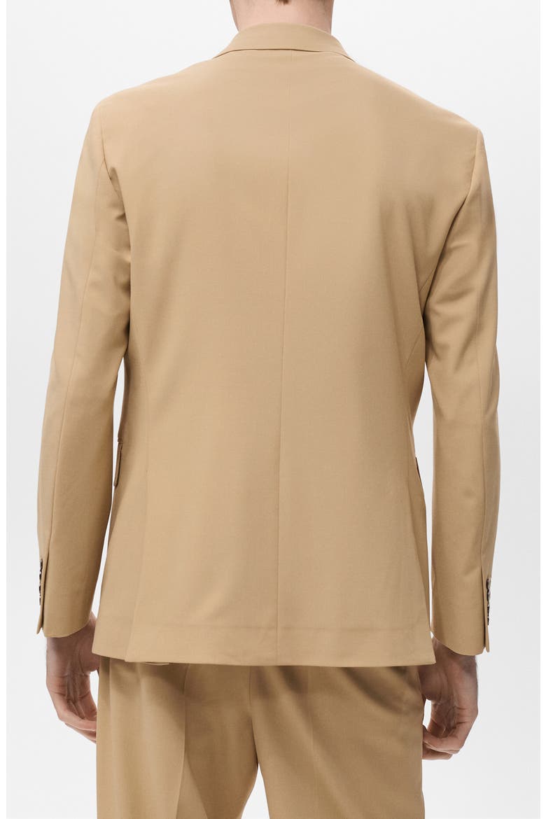 Relaxed Fit Double Breasted Suit Jacket, Alternate, color, BEIGE