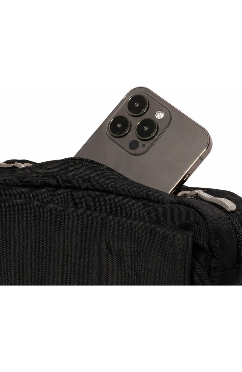 BAGGALLINI Coastal Flip Lock Camera Bag Crossbody, Alternate, color, Black