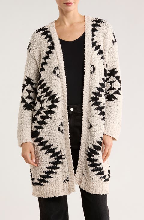 Southwest Bouclé Long Cardigan