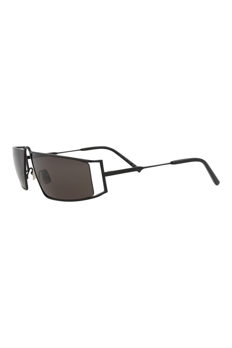 66mm Oversize Square Sunglasses, Alternate, color, BLACK BLACK BLACK