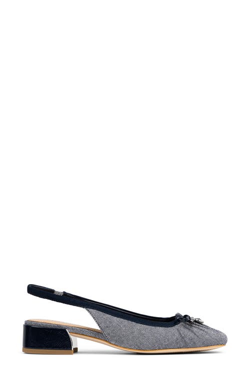 Donald Pliner Dara Slingback Square Toe Pump In Navy