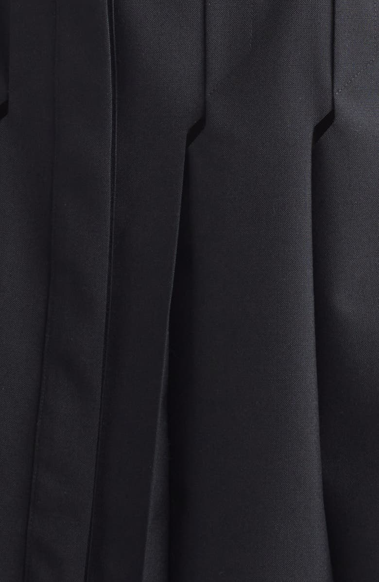 Coperni Technical Tailored Origami Wool Blend Dress, Alternate, color, Black