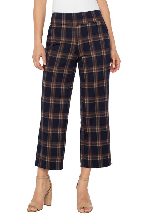Mabel Plaid Crop Wide Leg Pants