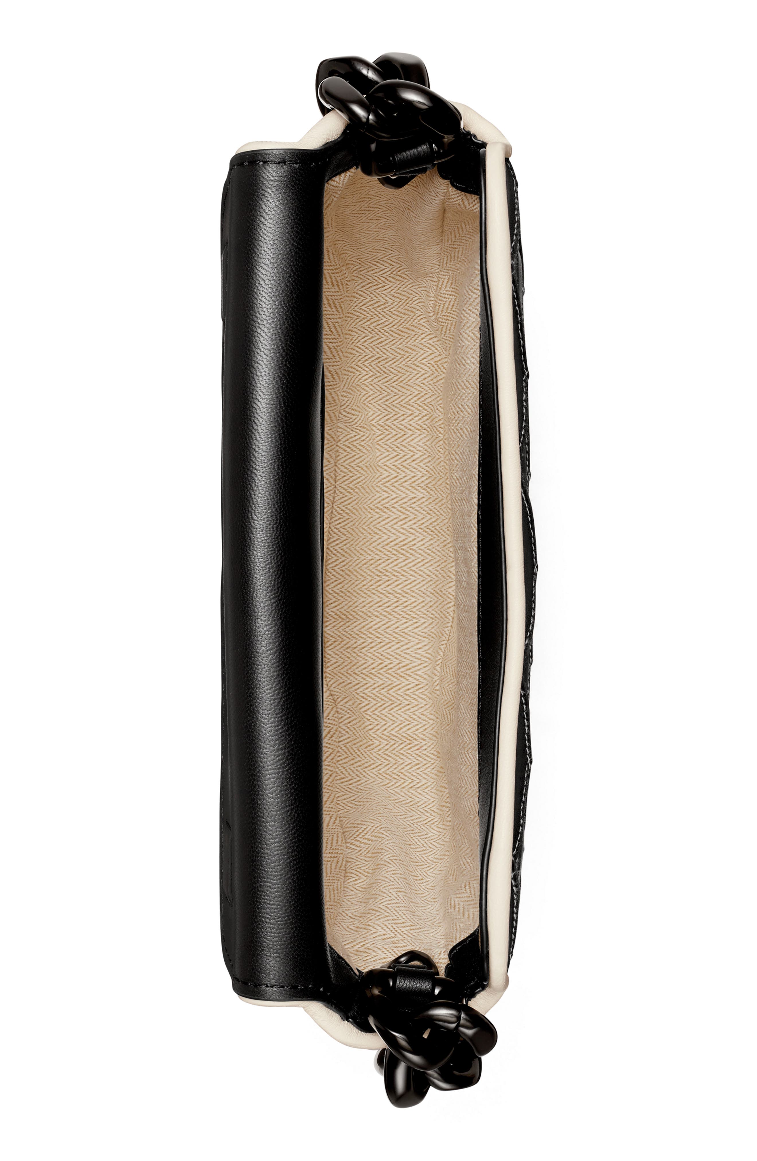 Tory Burch Mini Fleming Soft Crescent Shoulder Bag, Alternate, color, 