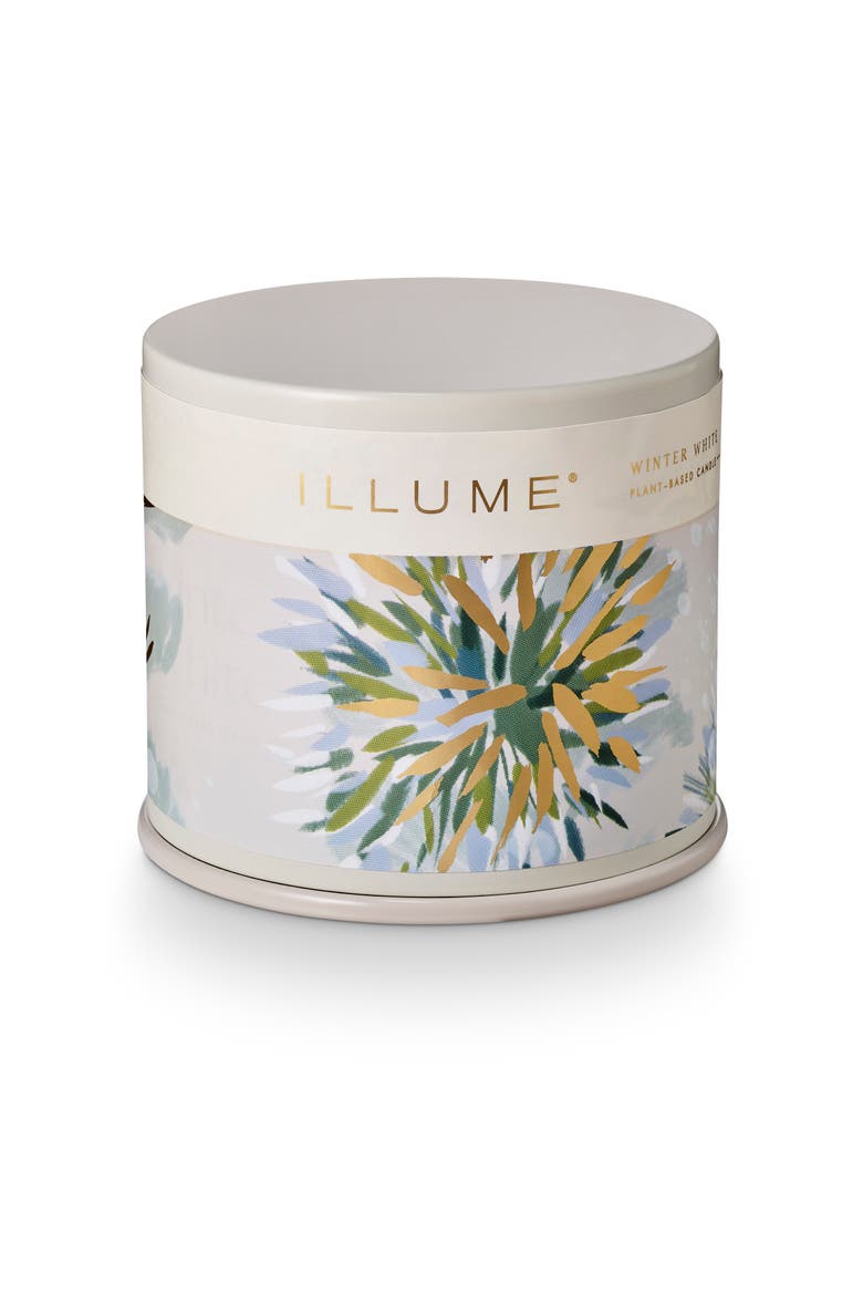 Vanity Tin Candle, Main, color, White