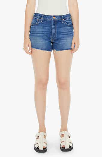 MOTHER The Dodger Frayed Denim Shorts