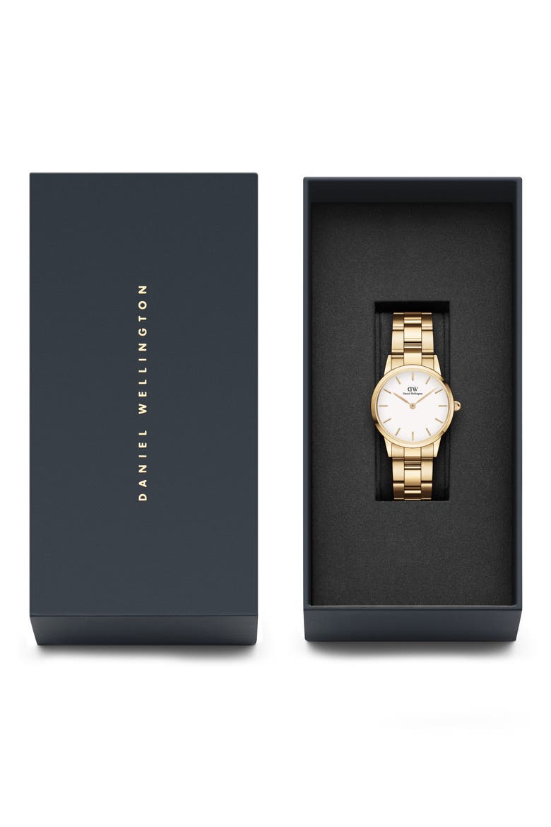 Iconic Link Bracelet Watch, 40mm, Alternate, color, GOLD