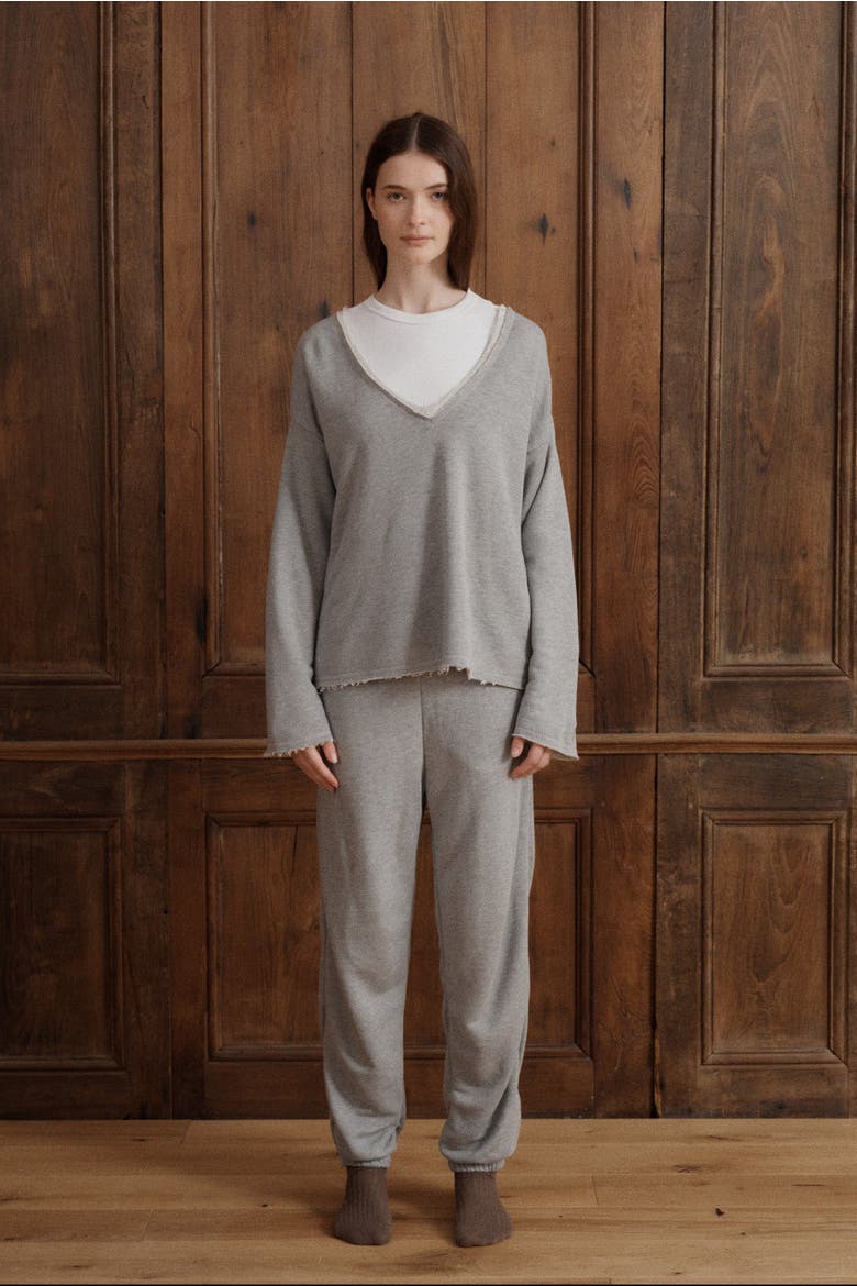 Brigitte Sweatshirt, Alternate, color, Heather Grey