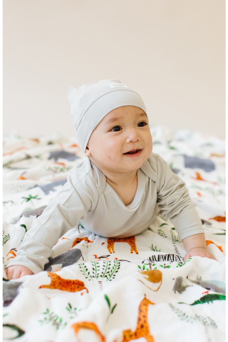 Kids' Long Sleeve Bodysuit, Alternate, color, GREY