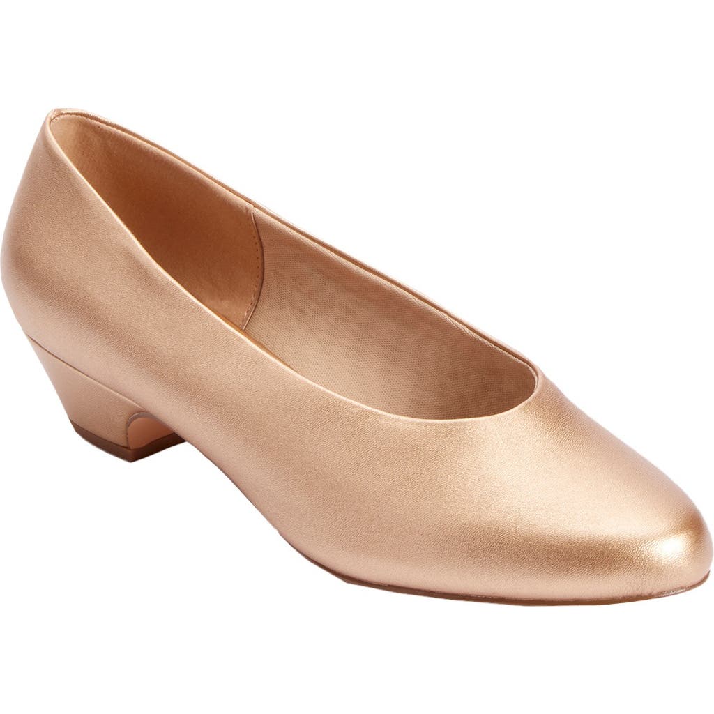 Comfortview The Vida Slip On Pump In Gold