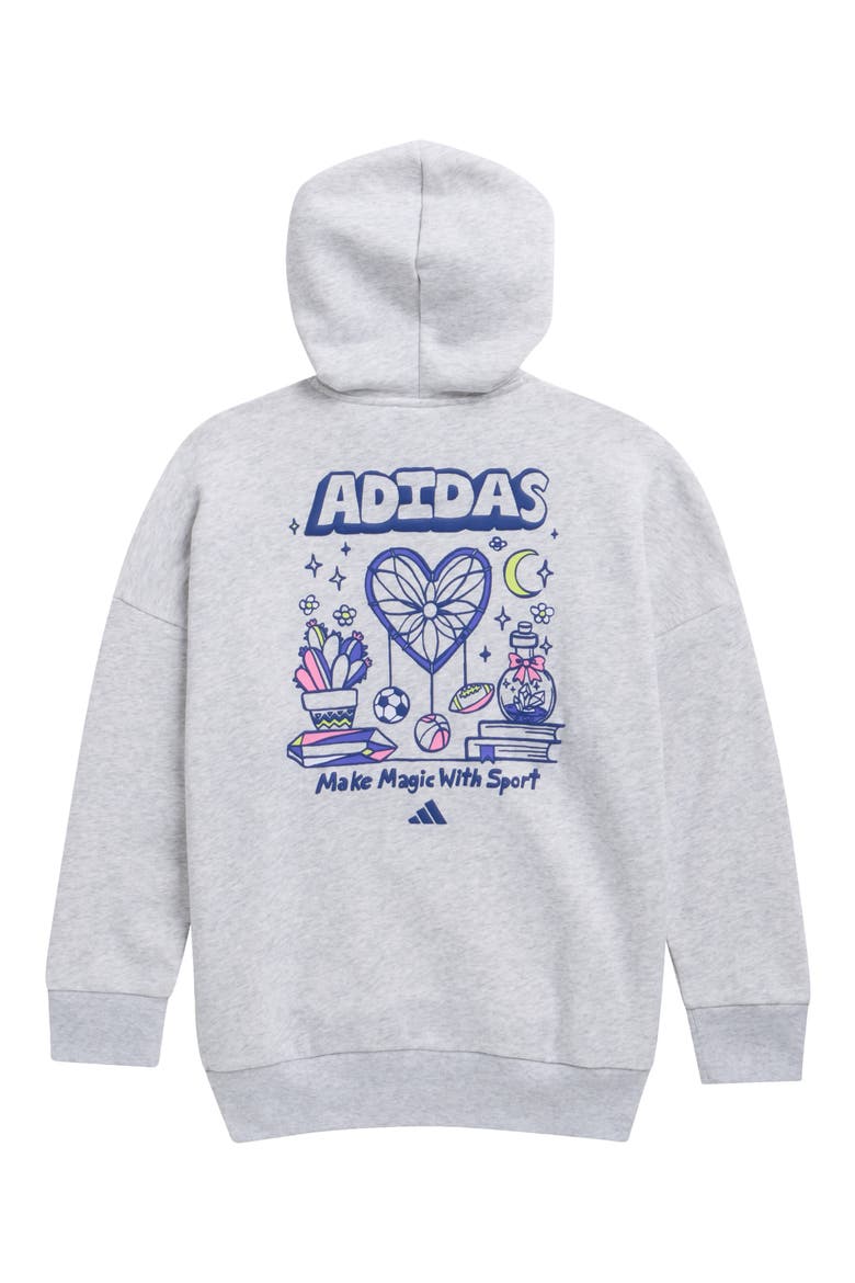 Kids' Graphic Hoodie, Alternate, color, LIGHT GREY HEATHER