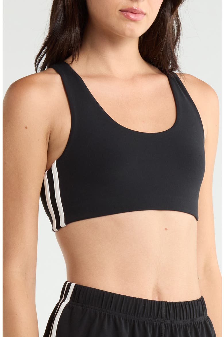 Ella Airweight Sports Bra, Alternate, color, BLACK/ WHITE