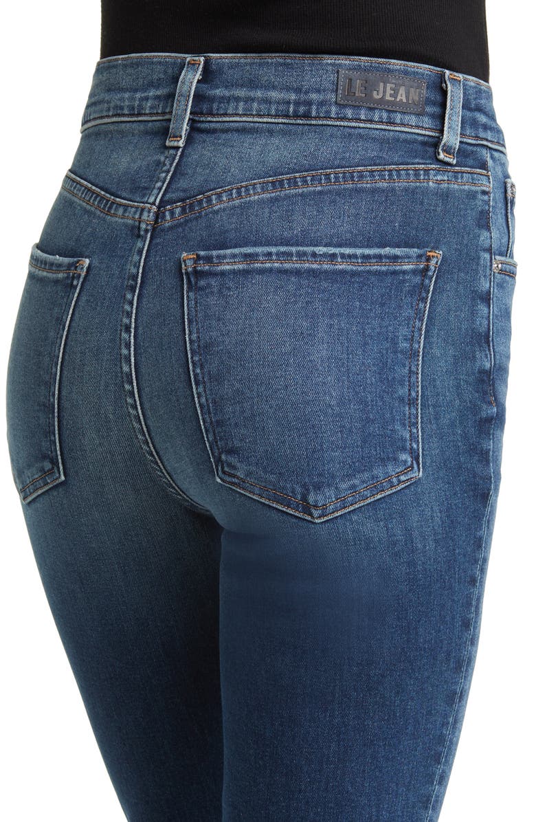 LE JEAN Stella High Waist Crop Flare Jeans, Alternate, color, 