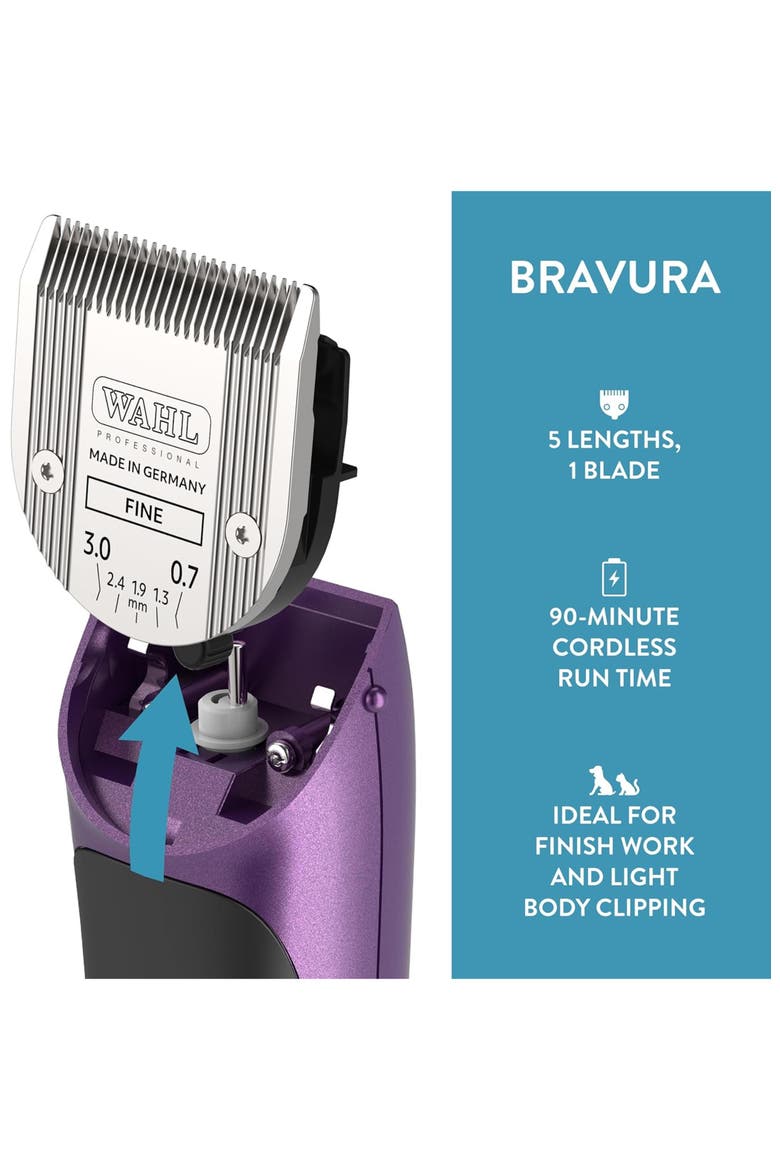 Lithium-Ion Corded and Cordless Clipper for Dog, Cat and Pet Grooming, Alternate, color, Purple
