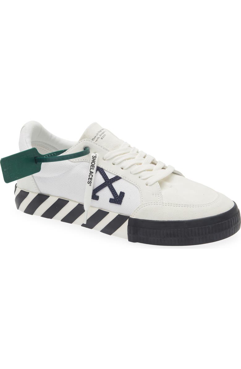 Off-White Low Top Vulcanized Sneaker, Main, color,