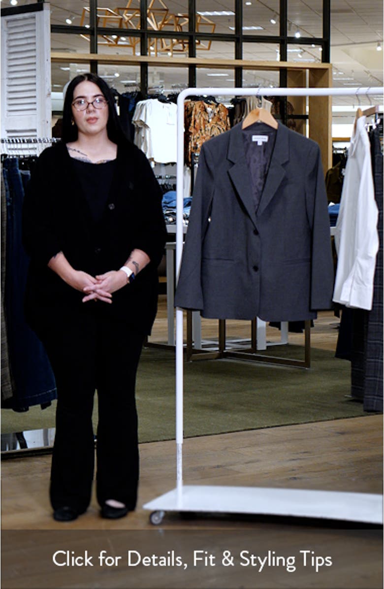 Heathered Boyfriend Blazer, sales video thumbnail