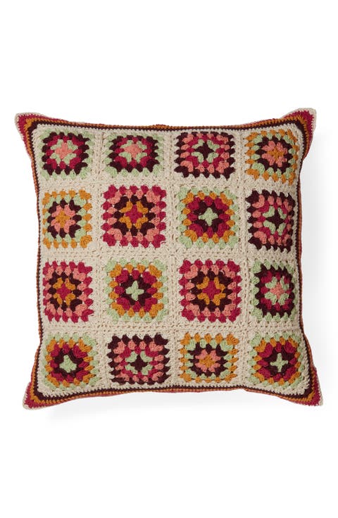 Cozy Corner Crochet Throw Pillow