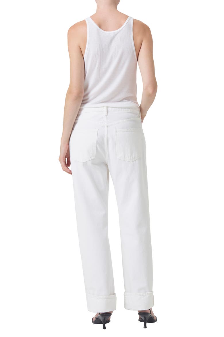 Fran High Waist Wide Straight Leg Jeans, Alternate, color, MILKSHAKE
