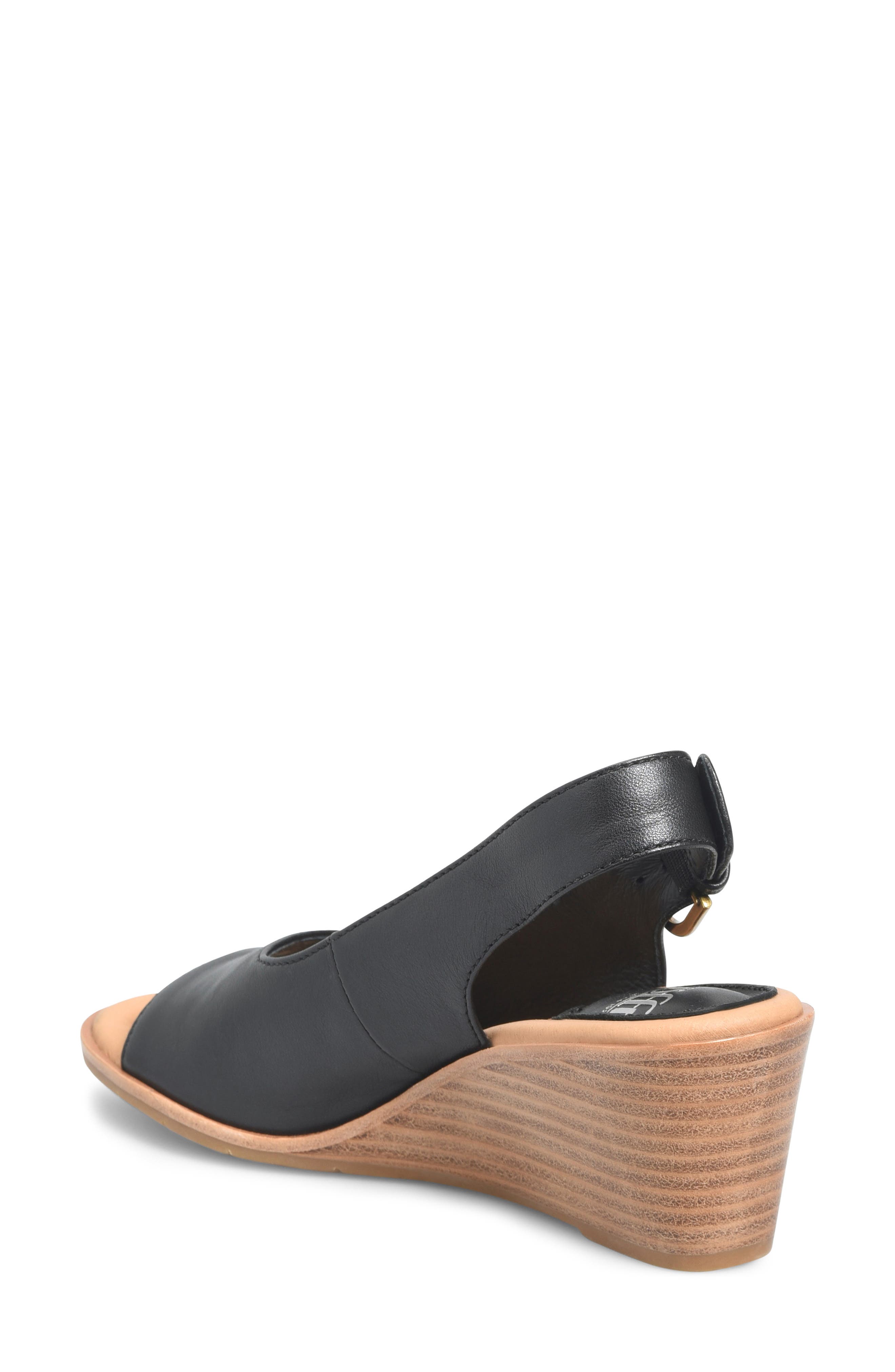 Söfft Gabriella Slingback Peep Toe Wedge Sandal, Alternate, color, 