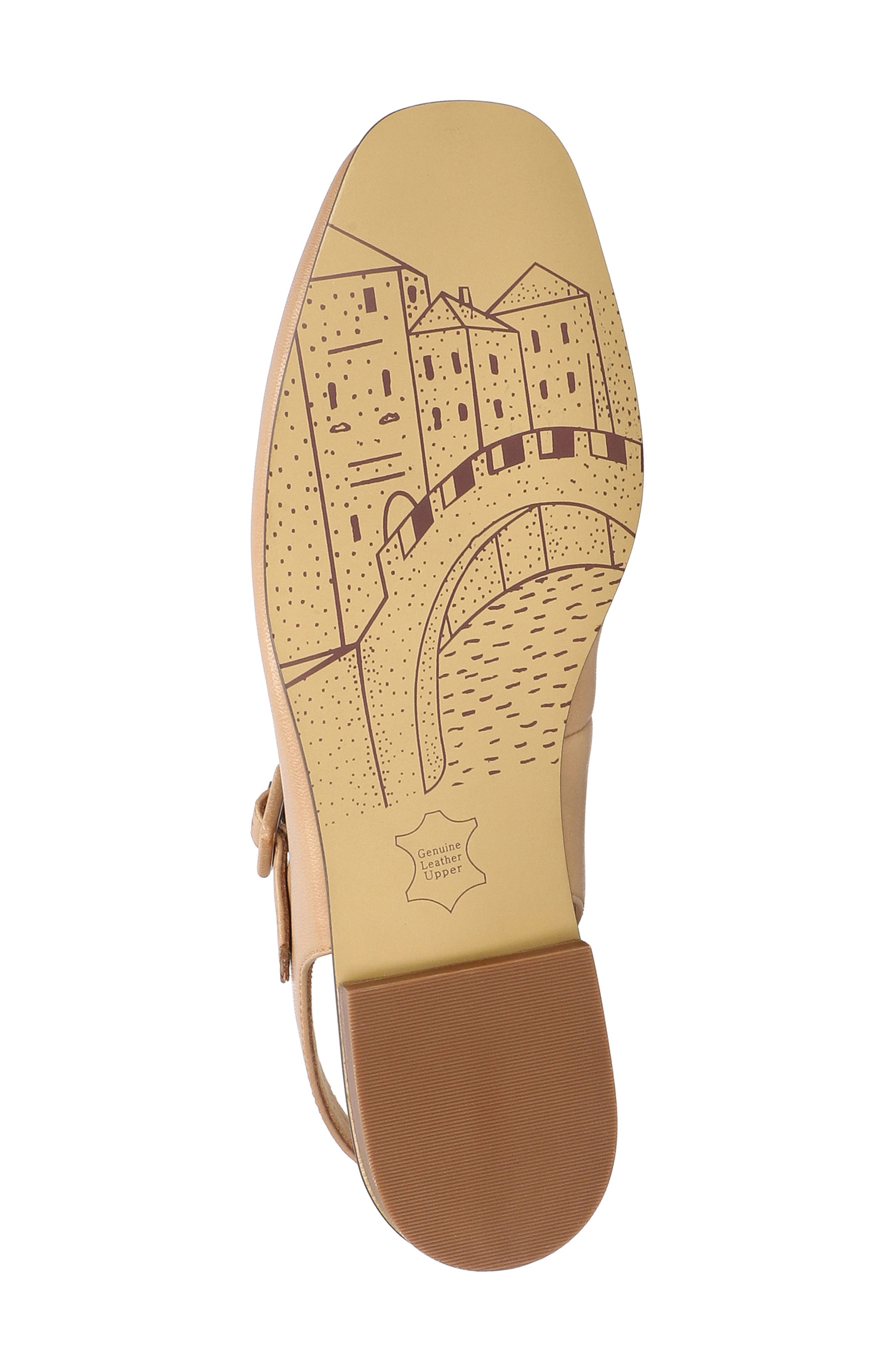 Andie Slingback Flat, Alternate, color, SADDLE BURNISHED LEATHER
