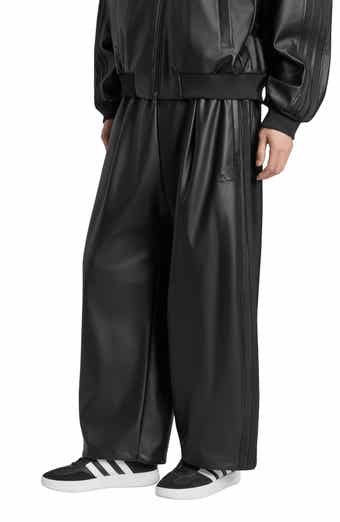 Faux Leather Wide Leg Pants