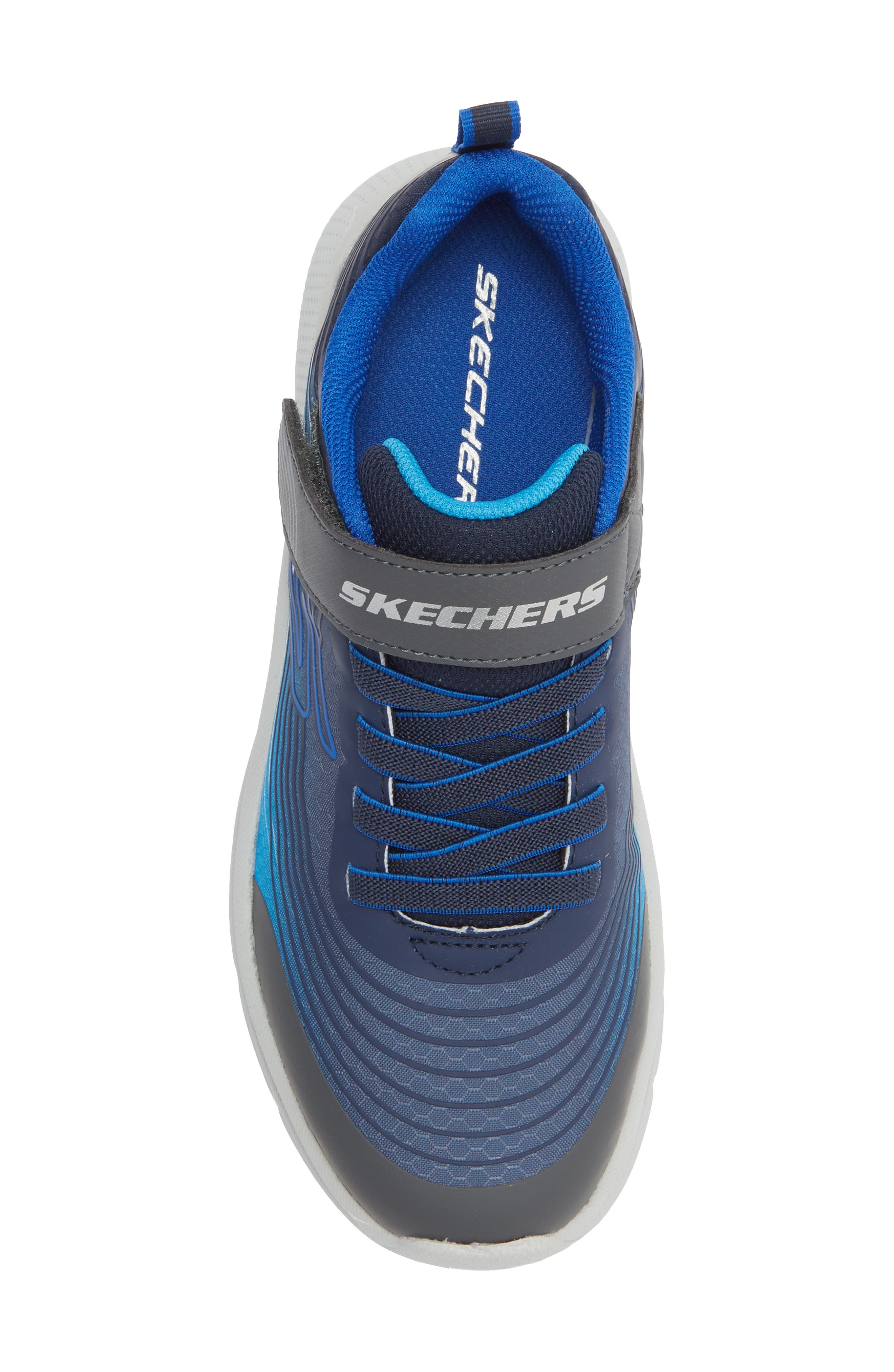 SKECHERS Kids' Microspec Advance Sneaker, Alternate, color, Navy/ Blue
