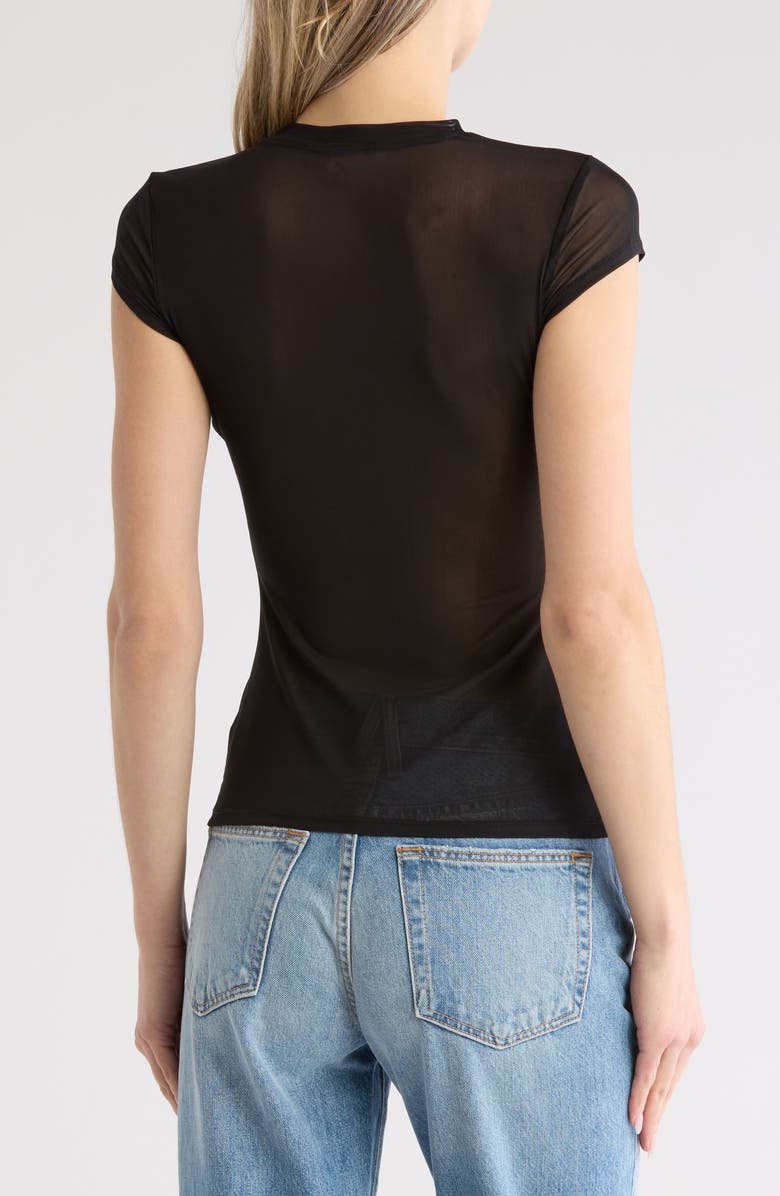 AFRM Guiza Short Sleeve Mesh Top, Alternate, color, 