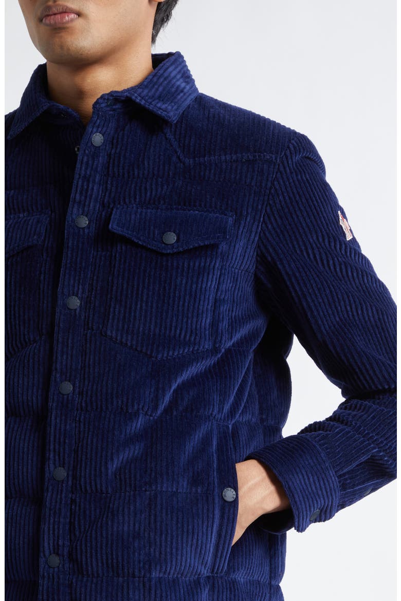 Gelt Quilted Corduroy Shirt Jacket, Alternate, color, DARK ELECTRIC BLUE